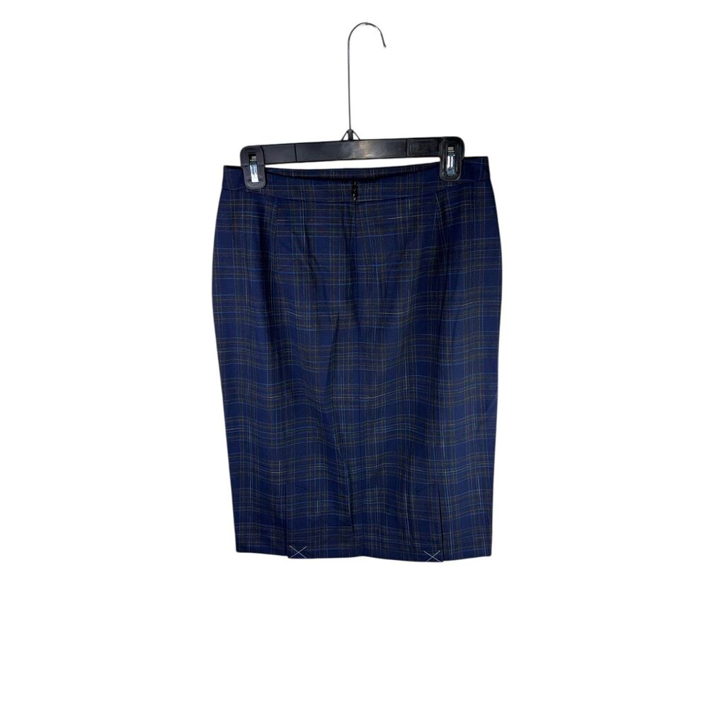 MM LaFleur The Ross Blue Plaid Virgin Wool Blend Blazer Skirt Suit Size 8 NEW - Picture 4 of 9